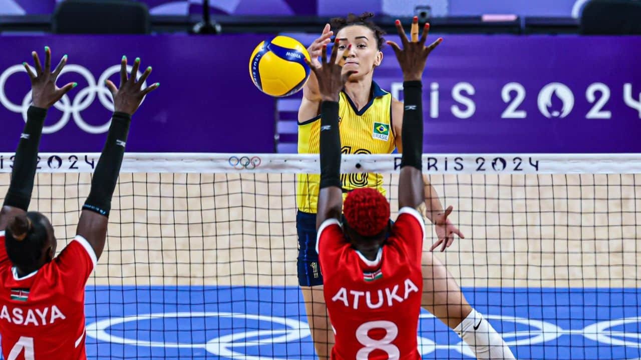 Seleção feminina de vôlei estreia com vitória sobre o Quênia