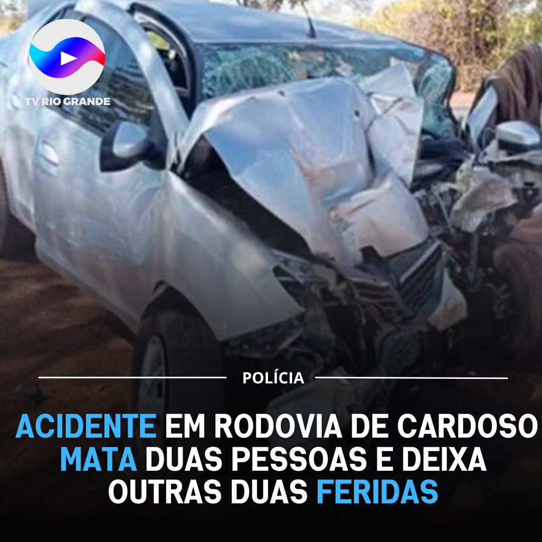 Acidente na Rodovia Péricles Bellini em Cardoso (SP) mata duas pessoas e deixa outras duas feridas.