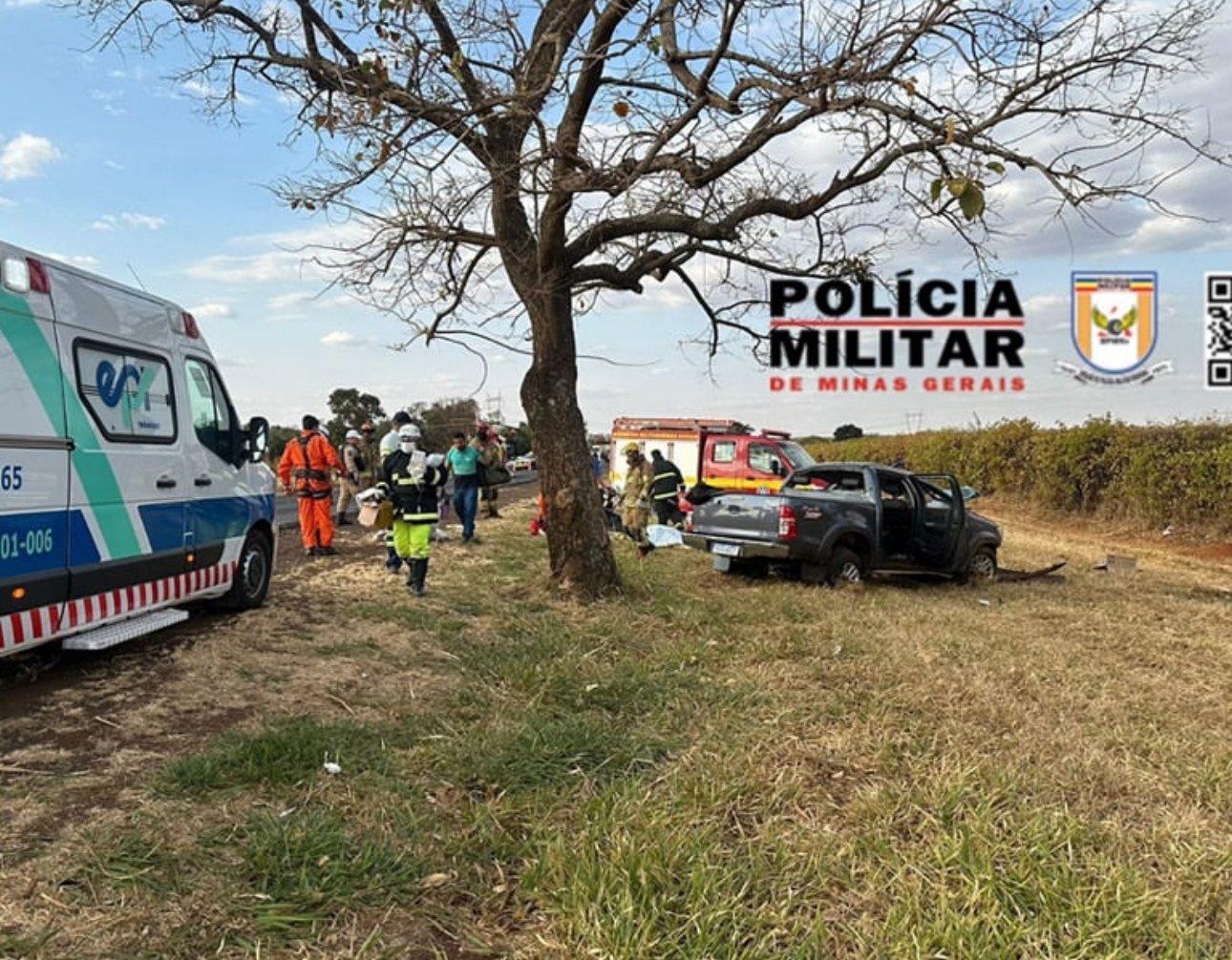 Colisão entre hilux e caminhão na MG-427 resulta em morte de motorista