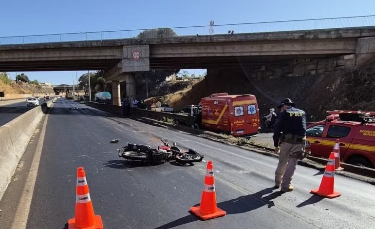 Motociclista morre em acidente com caminhão na BR-365, em Uberlândia