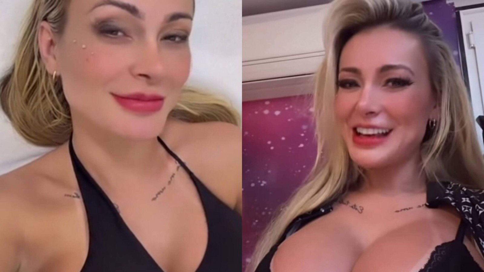 Andressa Urach vai ao hospital após gravar com 8 homens