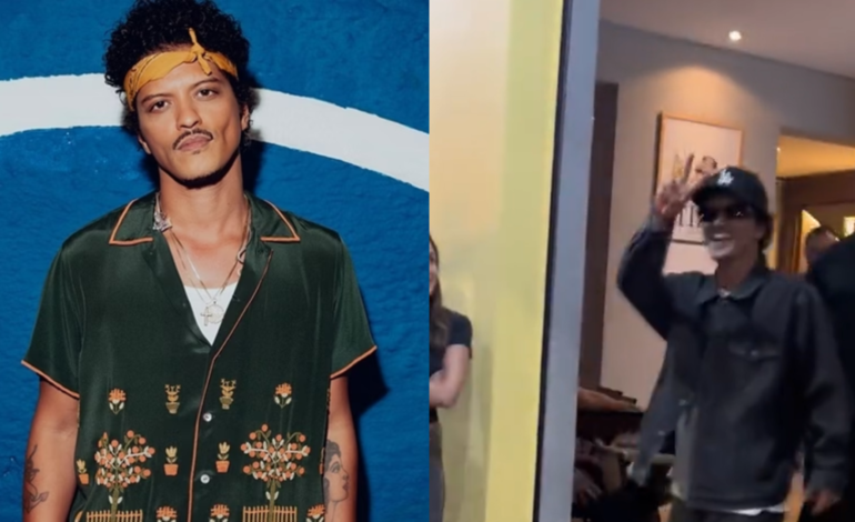 Bruno Mars é flagrado saindo de bar em Belo Horizonte às vésperas de show