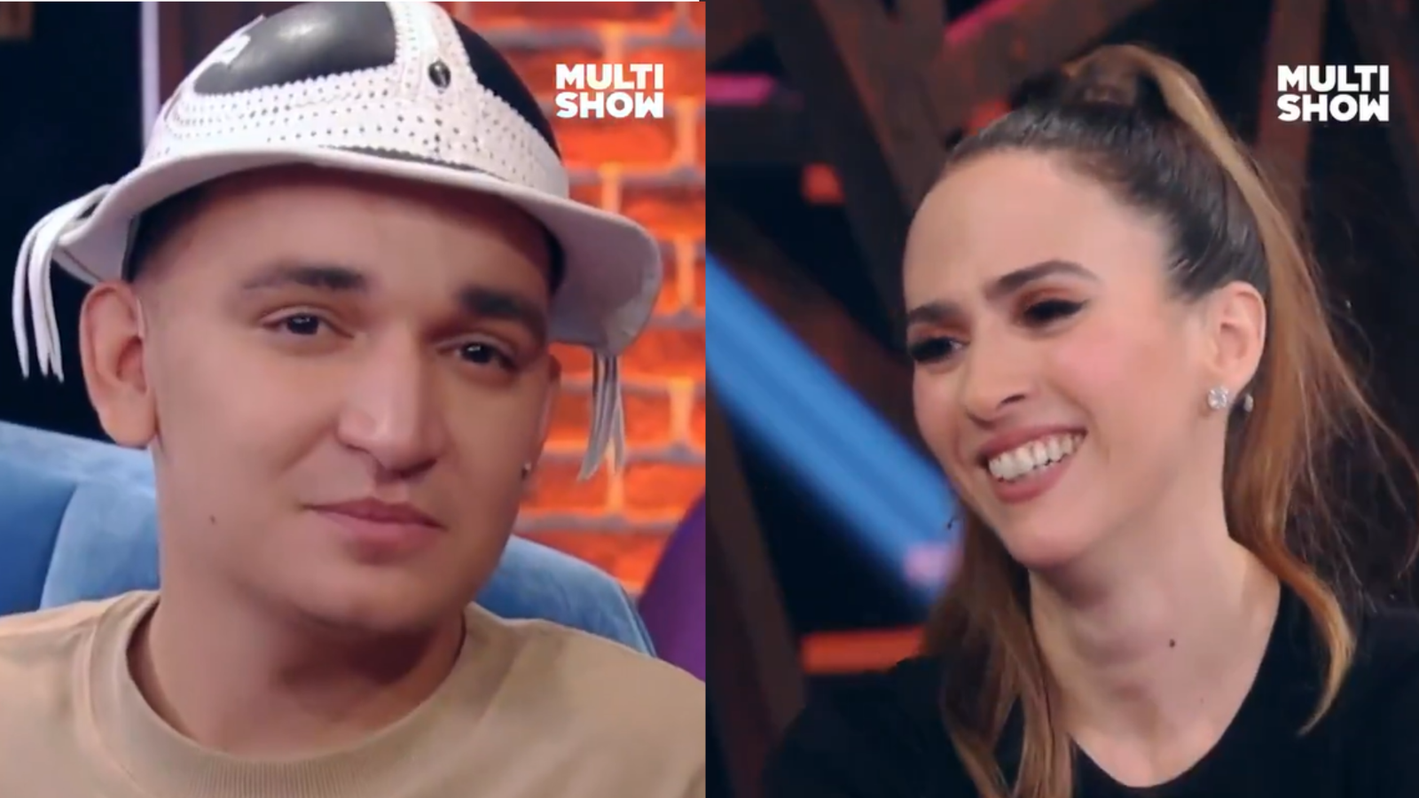 Tata Werneck se diverte com inocência de João Gomes no ‘Lady Night’